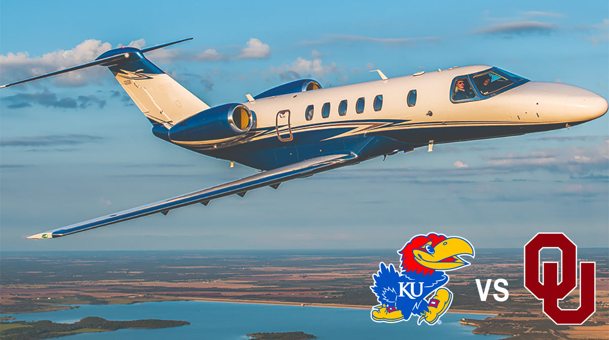 VIP KU vs OU Football Trip in a Private Jet