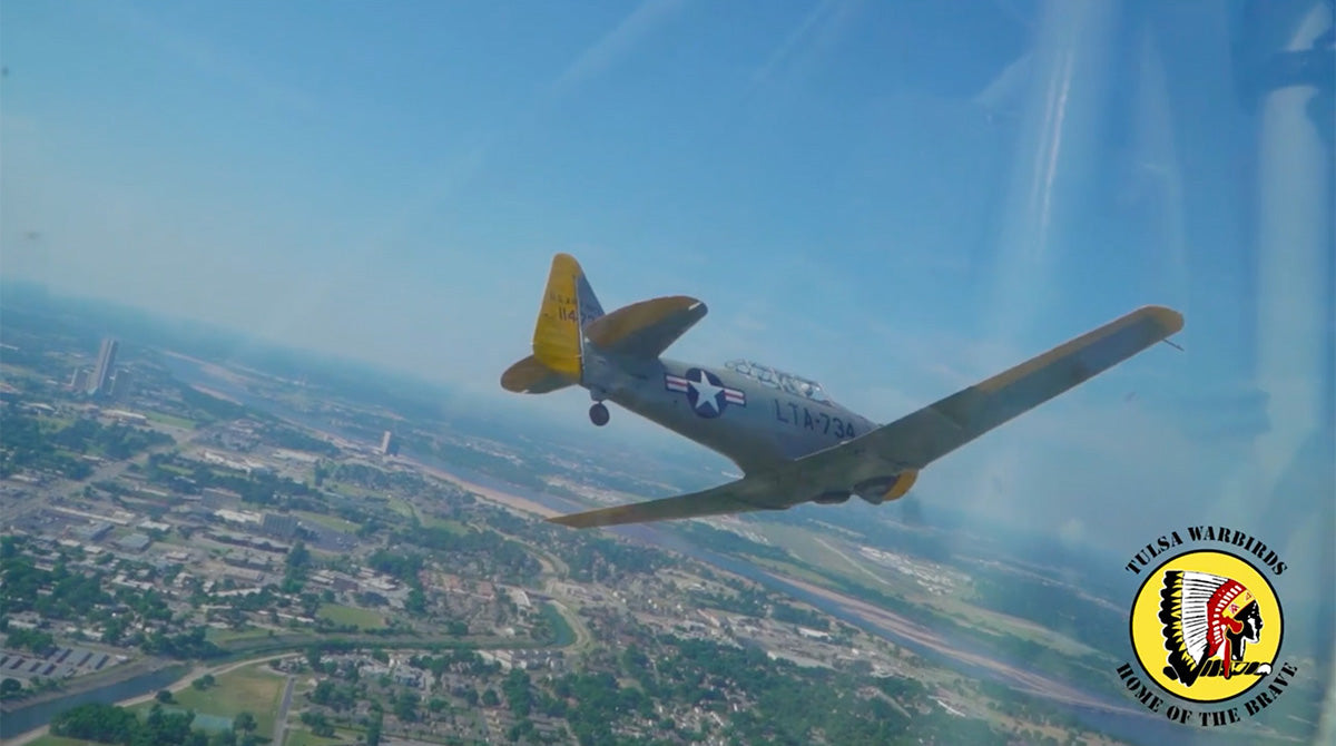 Tulsa Warbirds Foundation - Paul Mackey donate North American T-6 Texan Discover Ride